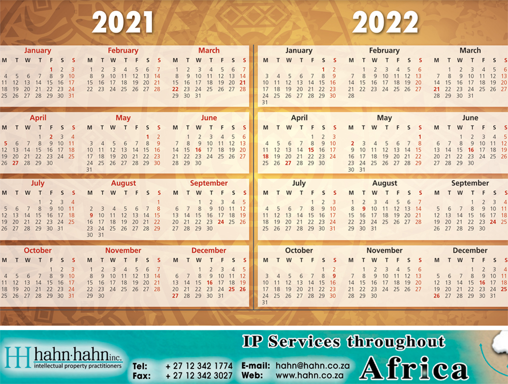 Orders Global Calendars